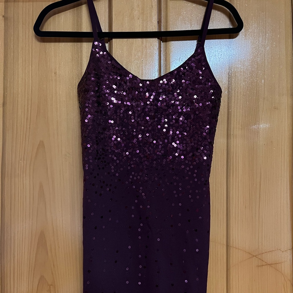 Vanity Deep Purple Sequin Top